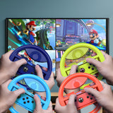 COODIO Switch Lenkrad, Switch Steering Wheel, Joy-Con Rennlenkrad für Mario Kart 8 Deluxe / Nintendo Switch & OLED Modell, Blau / Neon Gelb / Neon Rot / Neon Blau (4 Stück)